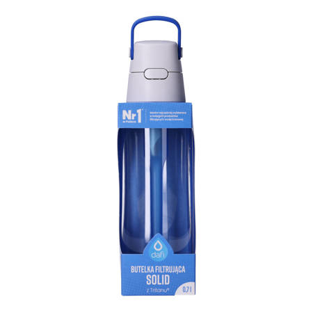 Butelka filtrująca Dafi Solid 0,7 l, szafir